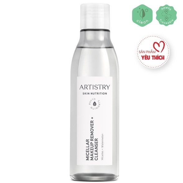 Tẩy trang Artistry Skin Nutrition (Nước micellar · Kem · Dầu)